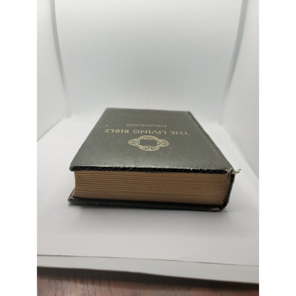 The Living Bible Paraphrased Genuine Cowhide Leather Tyndale 1974 38th Printing - Picture 7 of 9